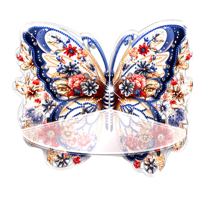 Butterfly Acrylic Diamond Painting Corner Shelf Storage Rack for Room Decoration