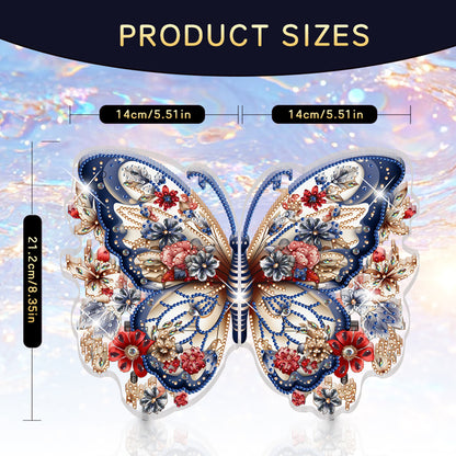 Butterfly Acrylic Diamond Painting Corner Shelf Storage Rack for Room Decoration