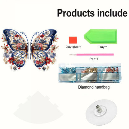 Butterfly Acrylic Diamond Painting Corner Shelf Storage Rack for Room Decoration