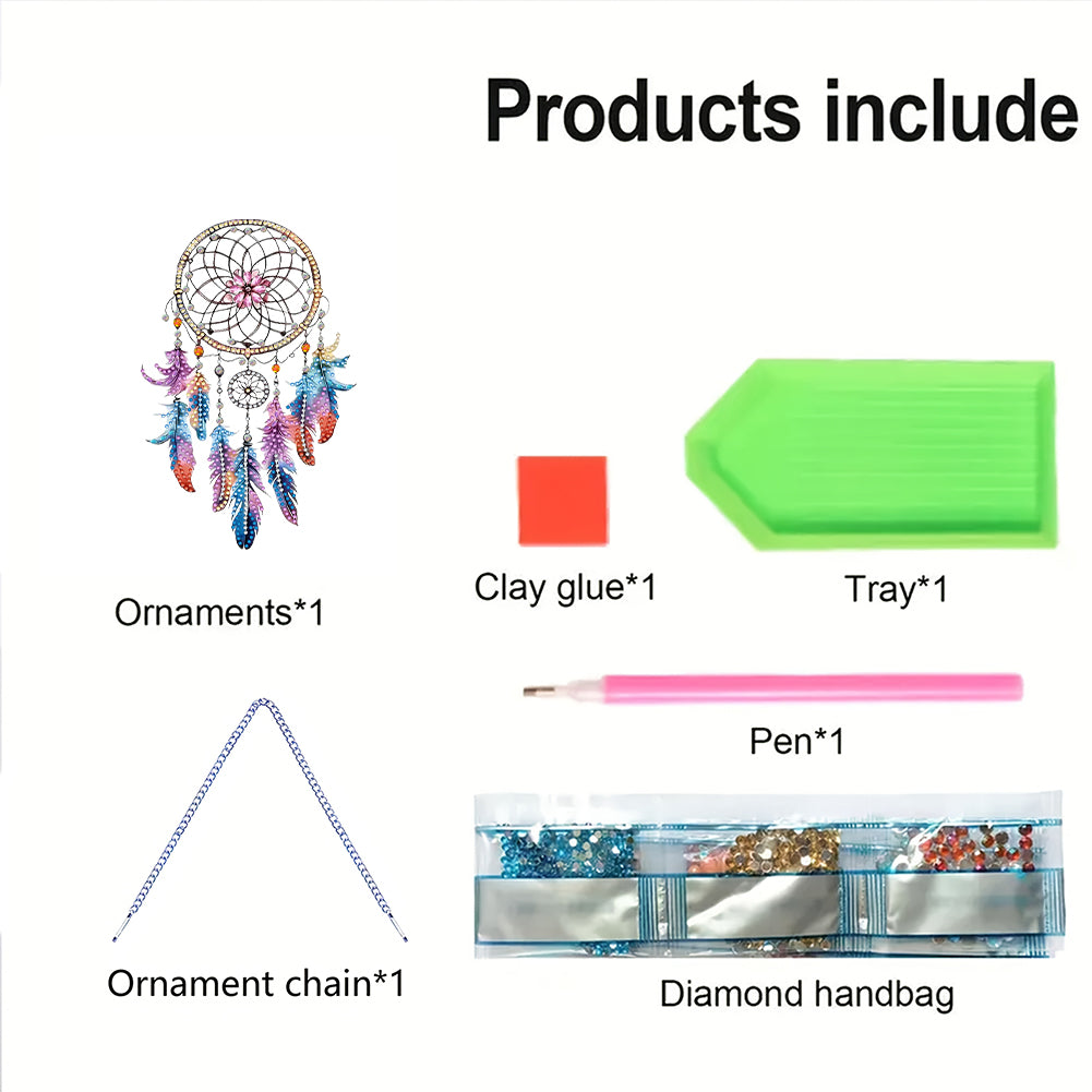 Animal Dream Catcher Diamond Painting Ornaments Diamond Painting Hanging Pendant
