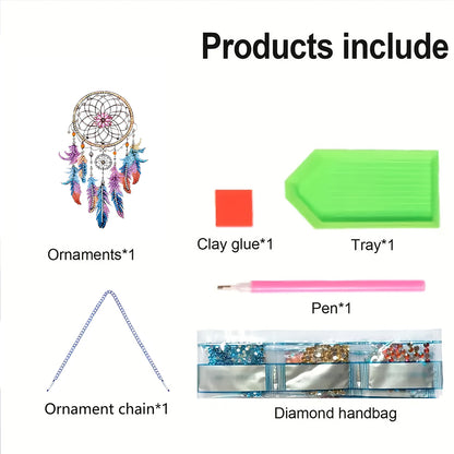 Animal Dream Catcher Diamond Painting Ornaments Diamond Painting Hanging Pendant