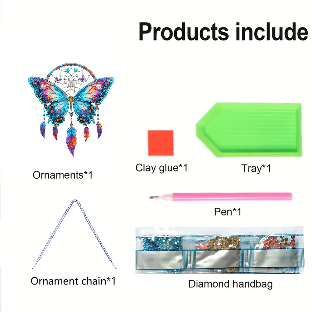 Animal Dream Catcher Diamond Painting Ornaments Diamond Painting Hanging Pendant