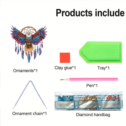 Animal Dream Catcher Diamond Painting Ornaments Diamond Painting Hanging Pendant