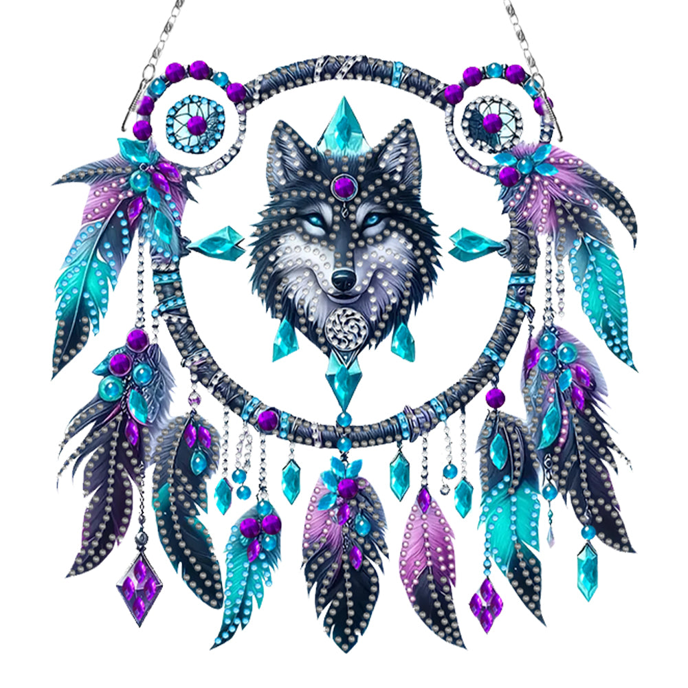 Animal Dream Catcher Diamond Painting Ornaments Diamond Painting Hanging Pendant