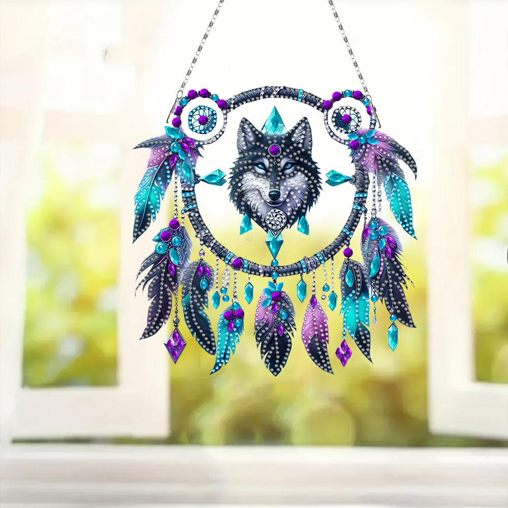 Animal Dream Catcher Diamond Painting Ornaments Diamond Painting Hanging Pendant