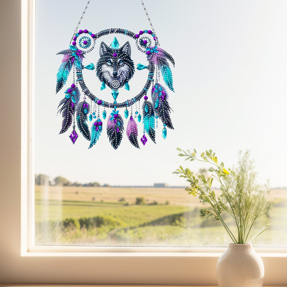 Animal Dream Catcher Diamond Painting Ornaments Diamond Painting Hanging Pendant