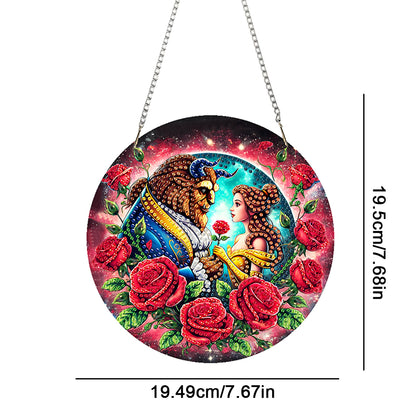 Acrylic Special Shape Bounce Bear Rhinestone Diamond Art Pendants for Art Crafts
