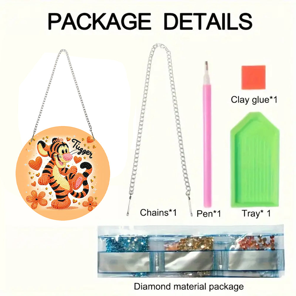 Acrylic Special Shape Bounce Bear Rhinestone Diamond Art Pendants for Art Crafts