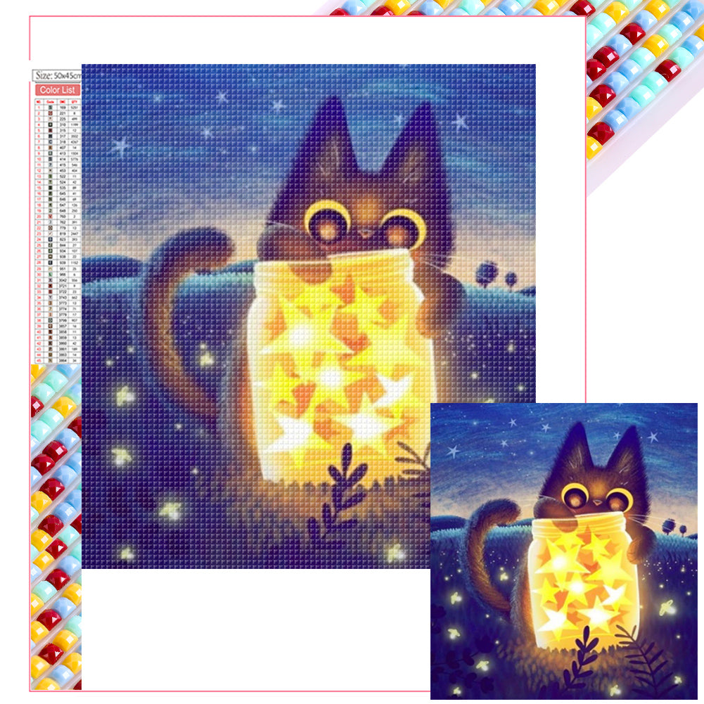 Diamond Painting - Full Square - Black Cat (40*50CM)