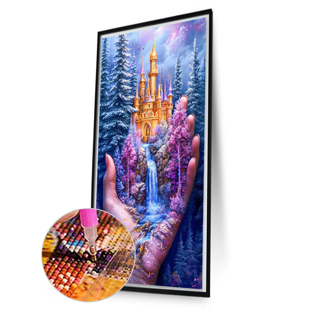 Diamond Painting - Full Square - Forest Castle (40*70CM)