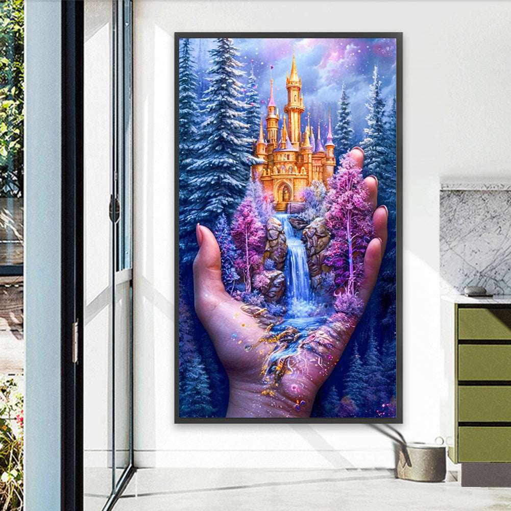 Diamond Painting - Full Square - Forest Castle (40*70CM)
