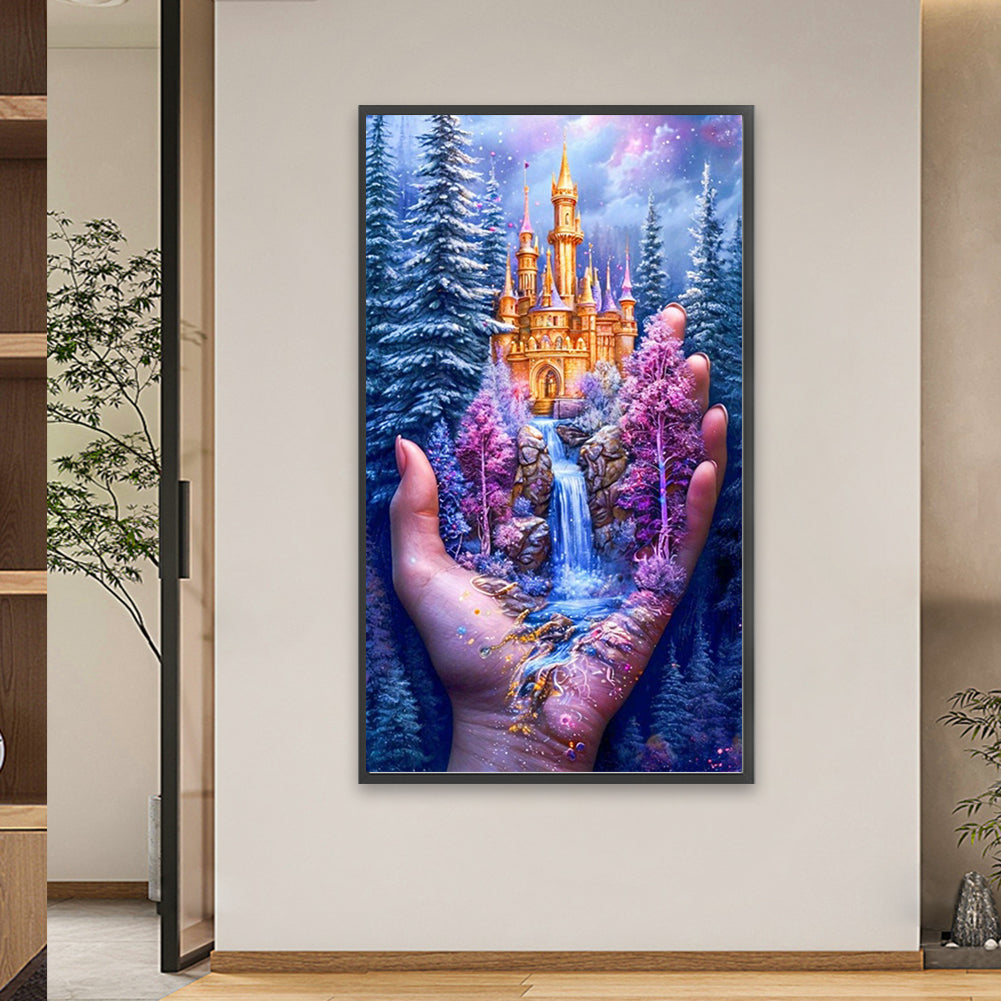 Diamond Painting - Full Square - Forest Castle (40*70CM)