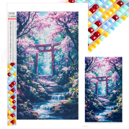 Diamond Painting - Full Square - Japanese Shrine (40*70CM)