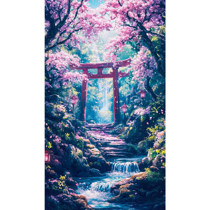 Diamond Painting - Full Square - Japanese Shrine (40*70CM)