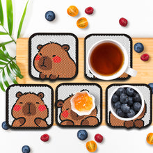 Load image into Gallery viewer, 6Pcs/Set Capybara DIY Diamond Painting Coasters Kits DIY Diamond Art Coaster Set
