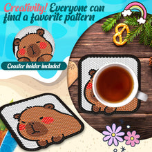 Load image into Gallery viewer, 6Pcs/Set Capybara DIY Diamond Painting Coasters Kits DIY Diamond Art Coaster Set
