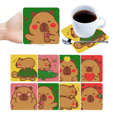 Load image into Gallery viewer, 8 Pcs Diamond Art Coasters DIY Diamond Painting Coasters Kits Art Craft Supplies
