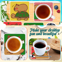Load image into Gallery viewer, 8 Pcs Diamond Art Coasters DIY Diamond Painting Coasters Kits Art Craft Supplies
