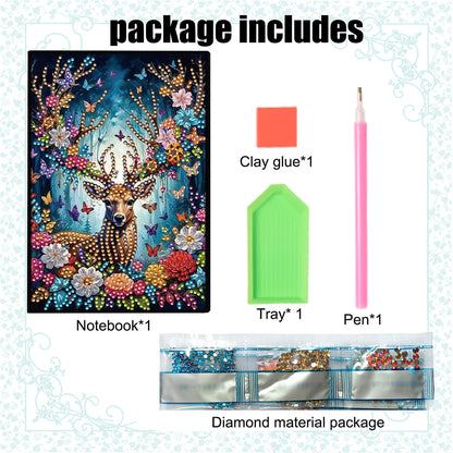 Special Shaped Girl Diamond Painting Diary Book for Birthdays Or Christmas Gifts