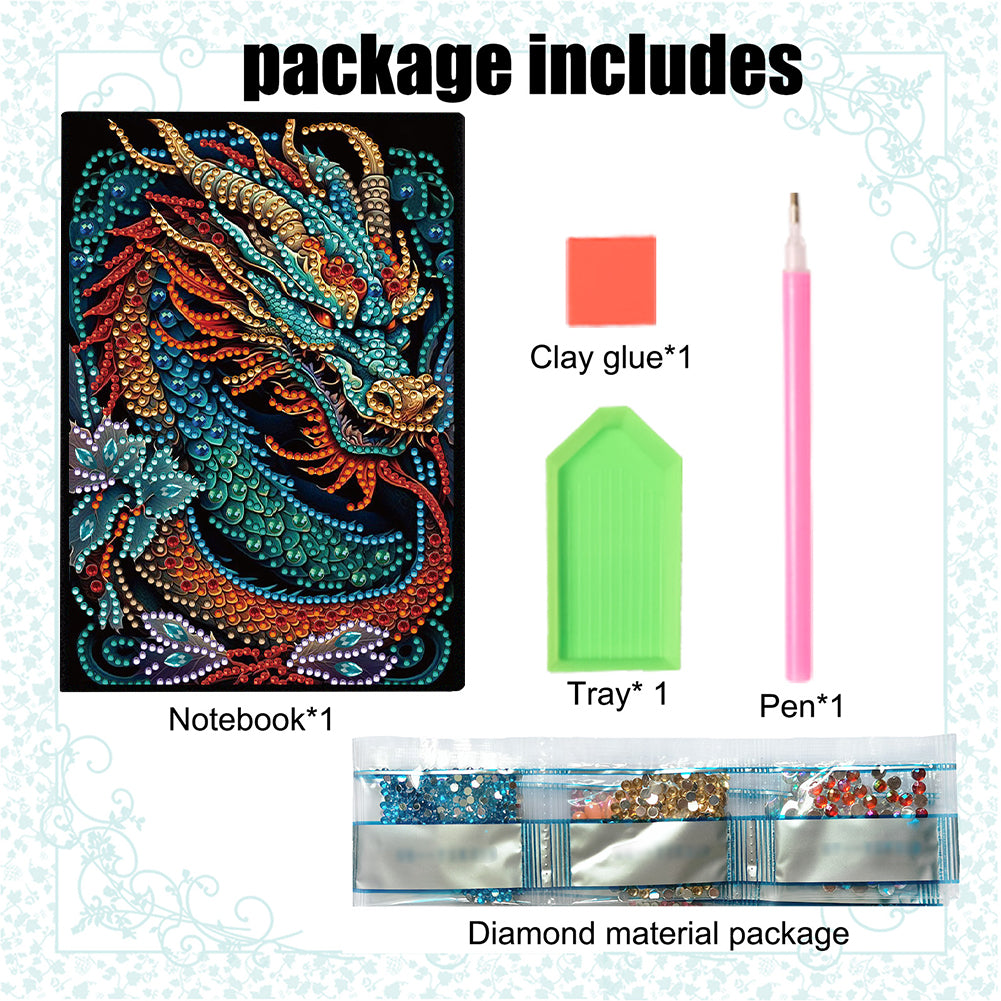 Special Shaped Girl Diamond Painting Diary Book for Birthdays Or Christmas Gifts
