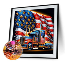 Load image into Gallery viewer, Diamond Painting - Partial Special Shaped - Independence Day With American Flag (30*30CM)
