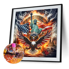 Load image into Gallery viewer, Diamond Painting - Partial Special Shaped - Independence Day With American Flag (30*30CM)
