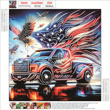 Load image into Gallery viewer, Diamond Painting - Partial Special Shaped - Independence Day With American Flag (30*30CM)
