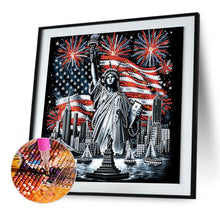 Load image into Gallery viewer, Diamond Painting - Partial Special Shaped - Independence Day With American Flag (30*30CM)
