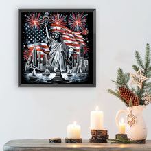 Load image into Gallery viewer, Diamond Painting - Partial Special Shaped - Independence Day With American Flag (30*30CM)
