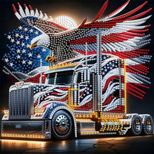 Load image into Gallery viewer, Diamond Painting - Partial Special Shaped - Independence Day With American Flag (30*30CM)

