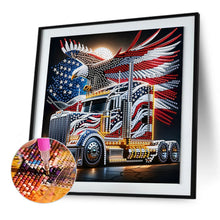 Load image into Gallery viewer, Diamond Painting - Partial Special Shaped - Independence Day With American Flag (30*30CM)
