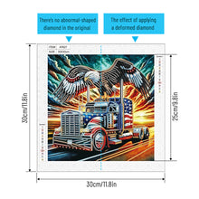 Load image into Gallery viewer, Diamond Painting - Partial Special Shaped - Independence Day With American Flag (30*30CM)
