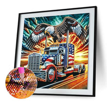 Load image into Gallery viewer, Diamond Painting - Partial Special Shaped - Independence Day With American Flag (30*30CM)

