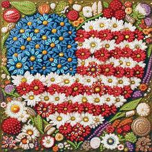 Load image into Gallery viewer, Diamond Painting - Partial Special Shaped - Independence Day With American Flag (30*30CM)
