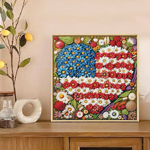 Load image into Gallery viewer, Diamond Painting - Partial Special Shaped - Independence Day With American Flag (30*30CM)
