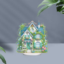 Load image into Gallery viewer, Flower House Acrylic Diamond Painting Tabletop Ornaments Kit for Adults Beginner
