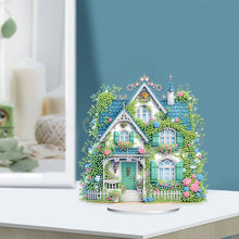 Load image into Gallery viewer, Flower House Acrylic Diamond Painting Tabletop Ornaments Kit for Adults Beginner
