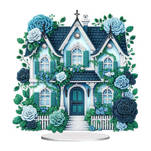 Load image into Gallery viewer, Flower House Acrylic Diamond Painting Tabletop Ornaments Kit for Adults Beginner
