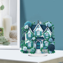 Load image into Gallery viewer, Flower House Acrylic Diamond Painting Tabletop Ornaments Kit for Adults Beginner
