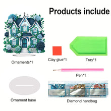 Load image into Gallery viewer, Flower House Acrylic Diamond Painting Tabletop Ornaments Kit for Adults Beginner
