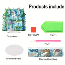 Load image into Gallery viewer, Flower House Acrylic Diamond Painting Tabletop Ornaments Kit for Adults Beginner
