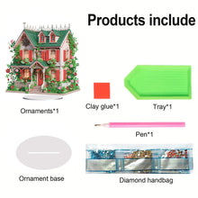 Load image into Gallery viewer, Flower House Acrylic Diamond Painting Tabletop Ornaments Kit for Adults Beginner
