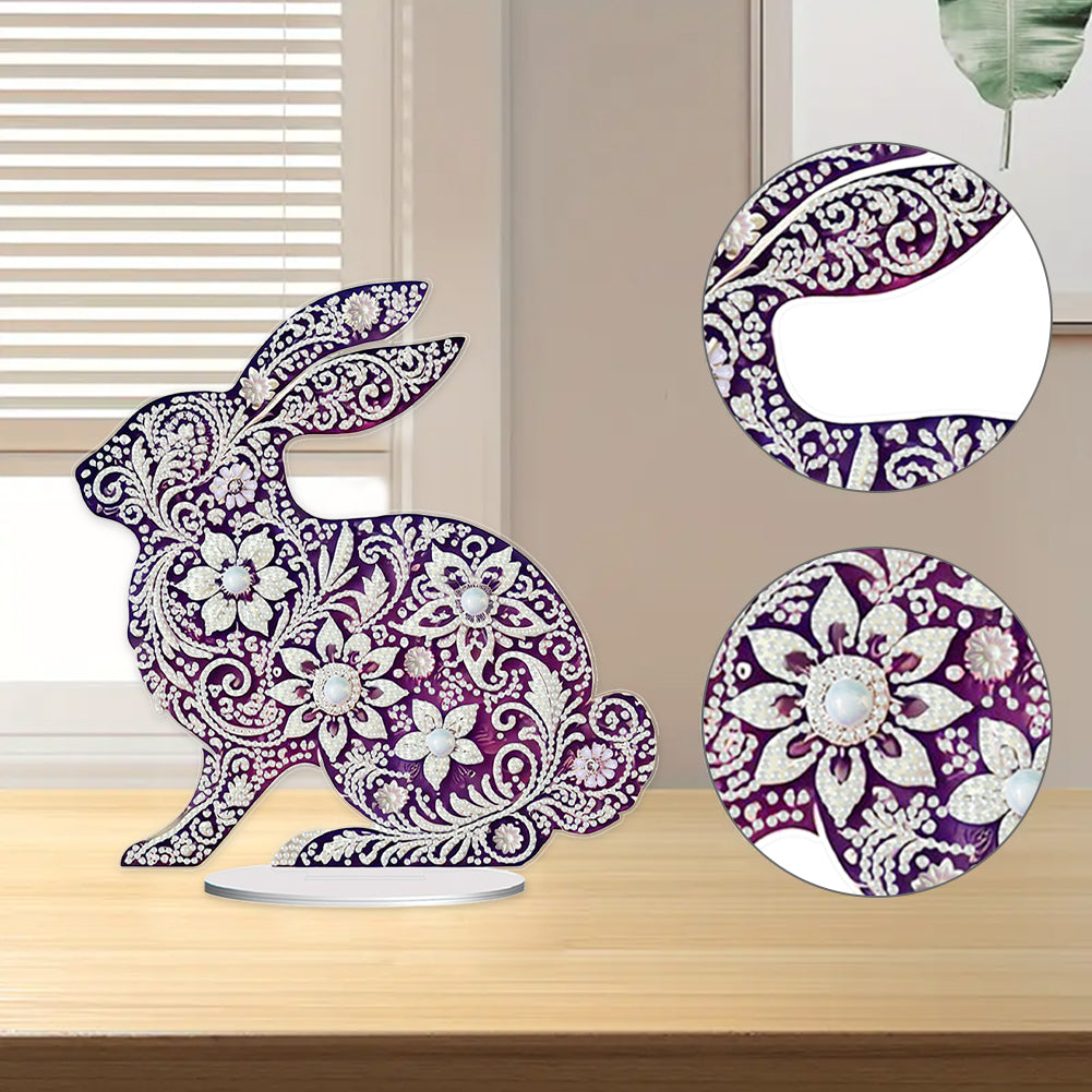 Animal Acrylic Diamond Painting Tabletop Ornaments Kit Desktop Diamond Art Kits