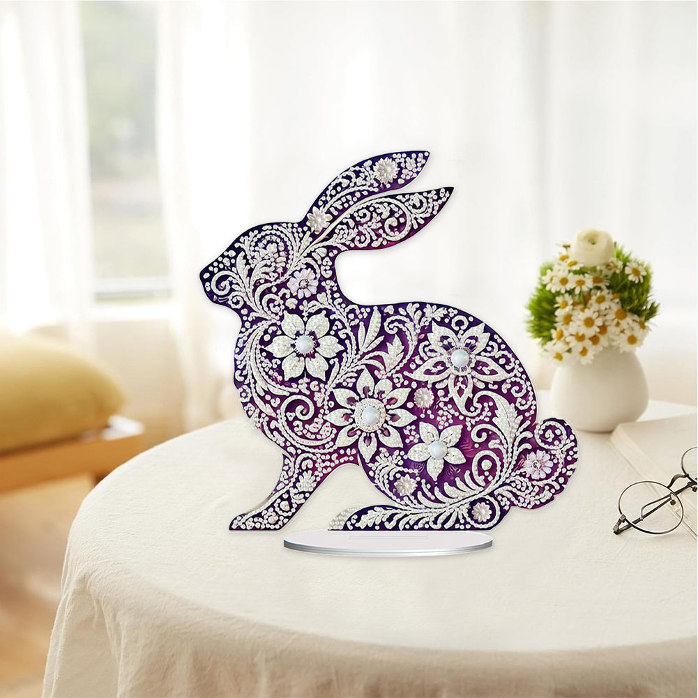 Animal Acrylic Diamond Painting Tabletop Ornaments Kit Desktop Diamond Art Kits