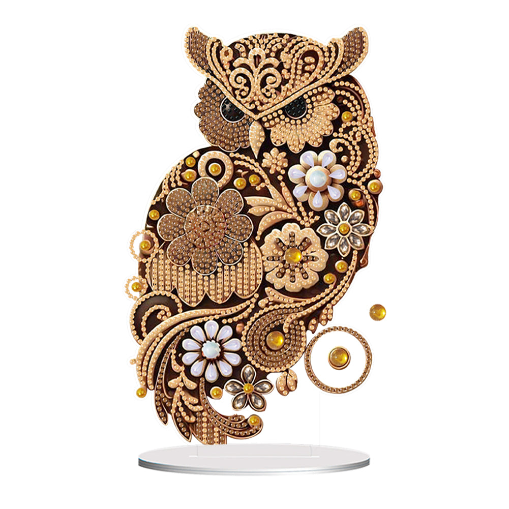 Animal Acrylic Diamond Painting Tabletop Ornaments Kit Desktop Diamond Art Kits