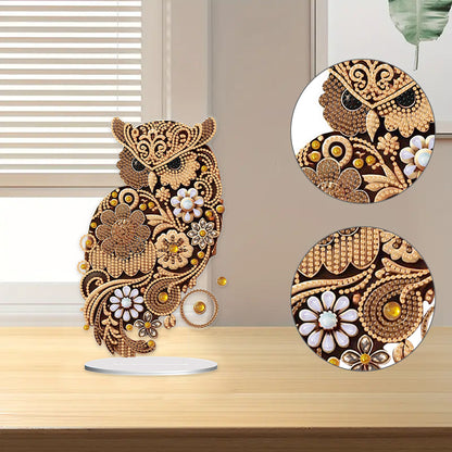 Animal Acrylic Diamond Painting Tabletop Ornaments Kit Desktop Diamond Art Kits