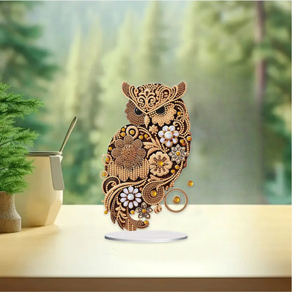 Animal Acrylic Diamond Painting Tabletop Ornaments Kit Desktop Diamond Art Kits