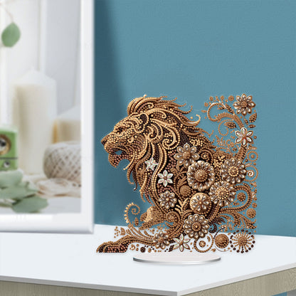 Animal Acrylic Diamond Painting Tabletop Ornaments Kit Desktop Diamond Art Kits