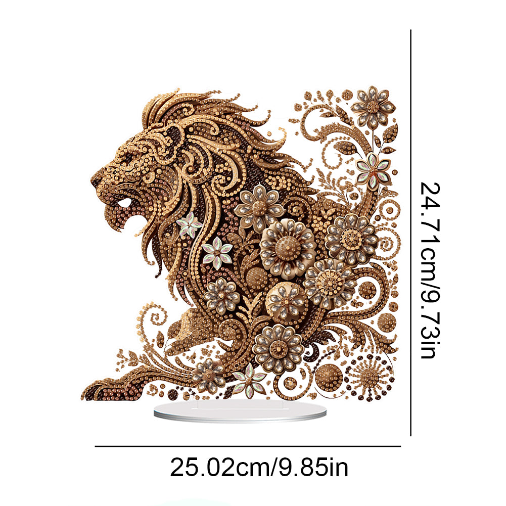 Animal Acrylic Diamond Painting Tabletop Ornaments Kit Desktop Diamond Art Kits