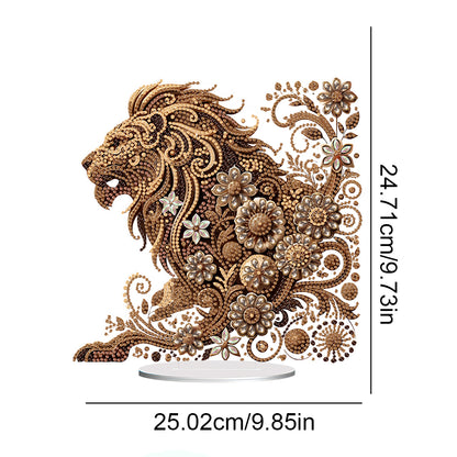 Animal Acrylic Diamond Painting Tabletop Ornaments Kit Desktop Diamond Art Kits